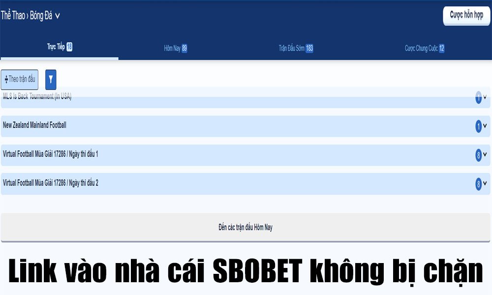 Tổng hợp link vào Sbobet không bị chặn tại Sbobetfun